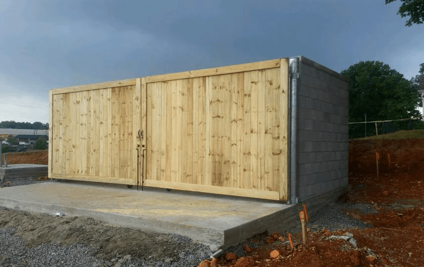 Wood Commercial Enclosure
