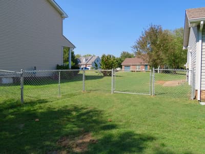 Back Yard Chain Link Fence