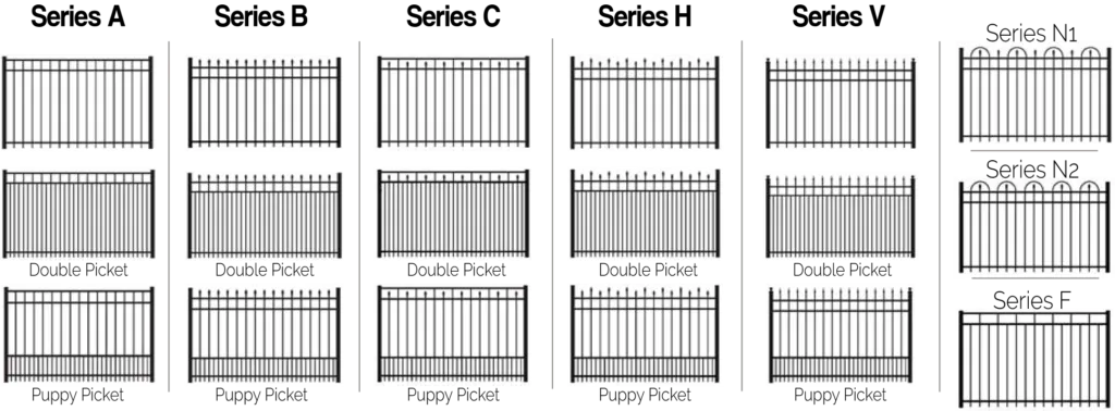 Aluminum Fencing Styles
