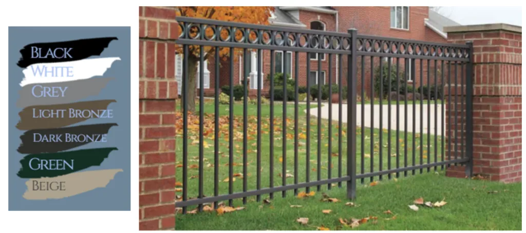 Aluminum Fencing Color Options