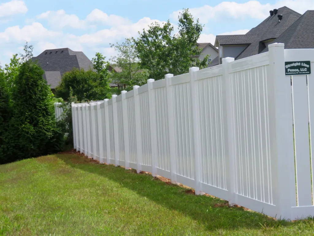 Vinyl Semi Privacy Side View