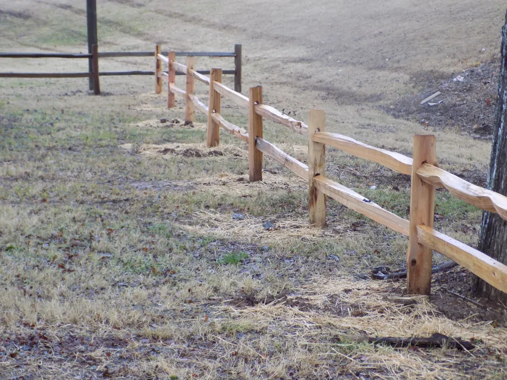 2-Rail Split Rail Fence