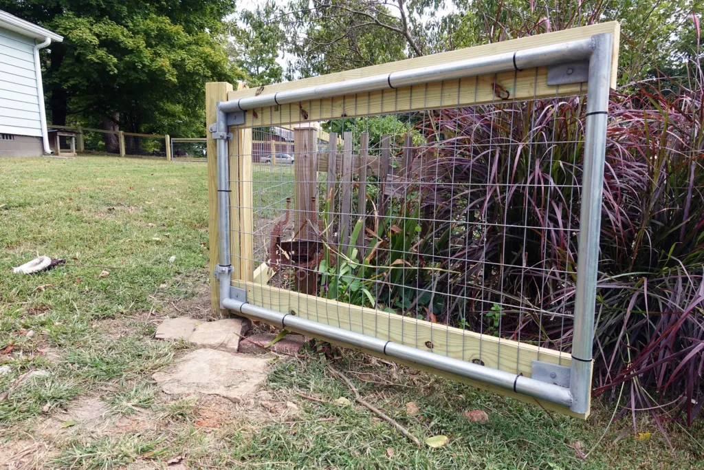 Wooden Gate with Wire