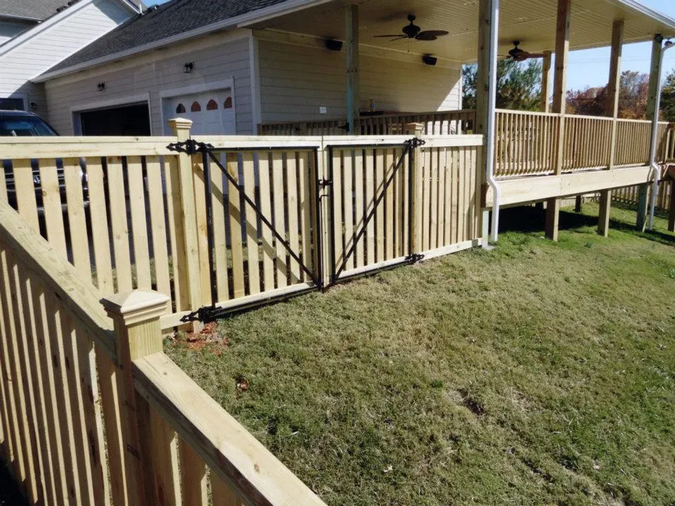 Wooden Semi-Privacy Fence