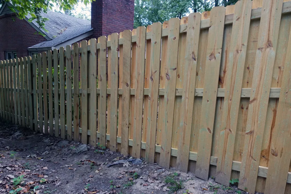 Shadow Box Wooden Fence